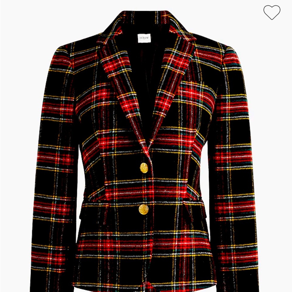 JCREW Tartan Plaid Wool Jacket NWT Size 10